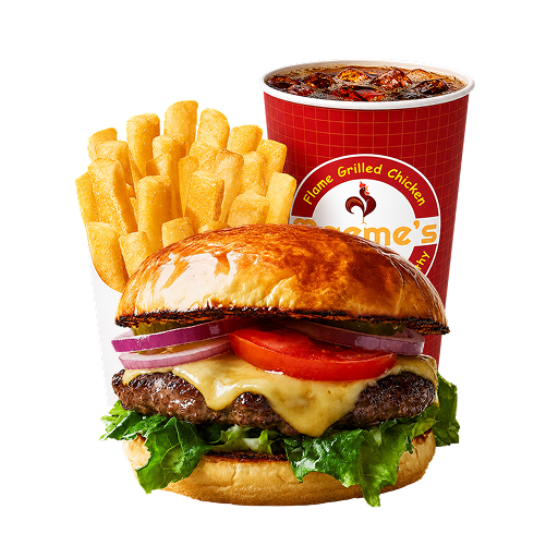 American Cheese Burger Meal