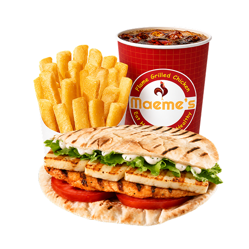 Halloumi Pitta Meal