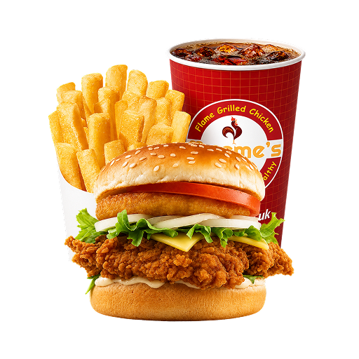 Giant Chicken Burger Meal