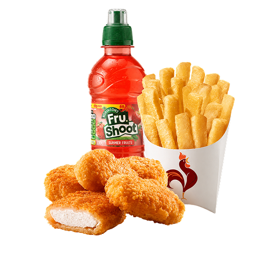 4 Chicken Nuggets Fries & Drink