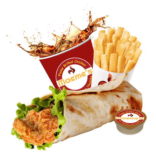 Fried Chicken Wrap Meal