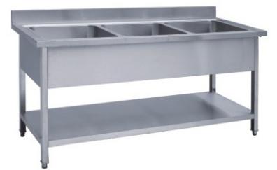 Stainless Steel Triple Sink
