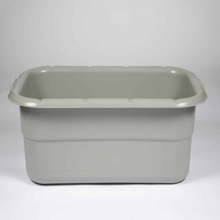 Grey Plastic Lug Bowl With Hole Bt